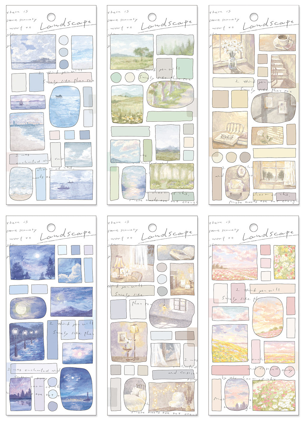 Mind Wave Sticker Sheet: Landscape