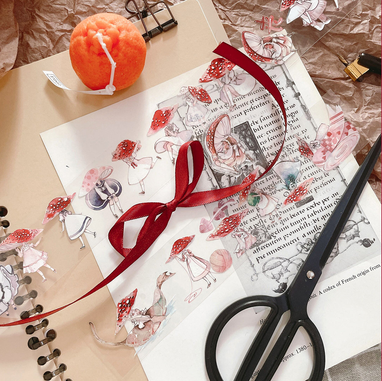 Mirage Museum Masking Tape: Mushroom Girls 1