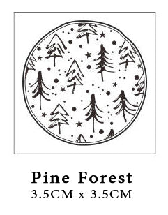 Misty Forest Series Rubber Stamps