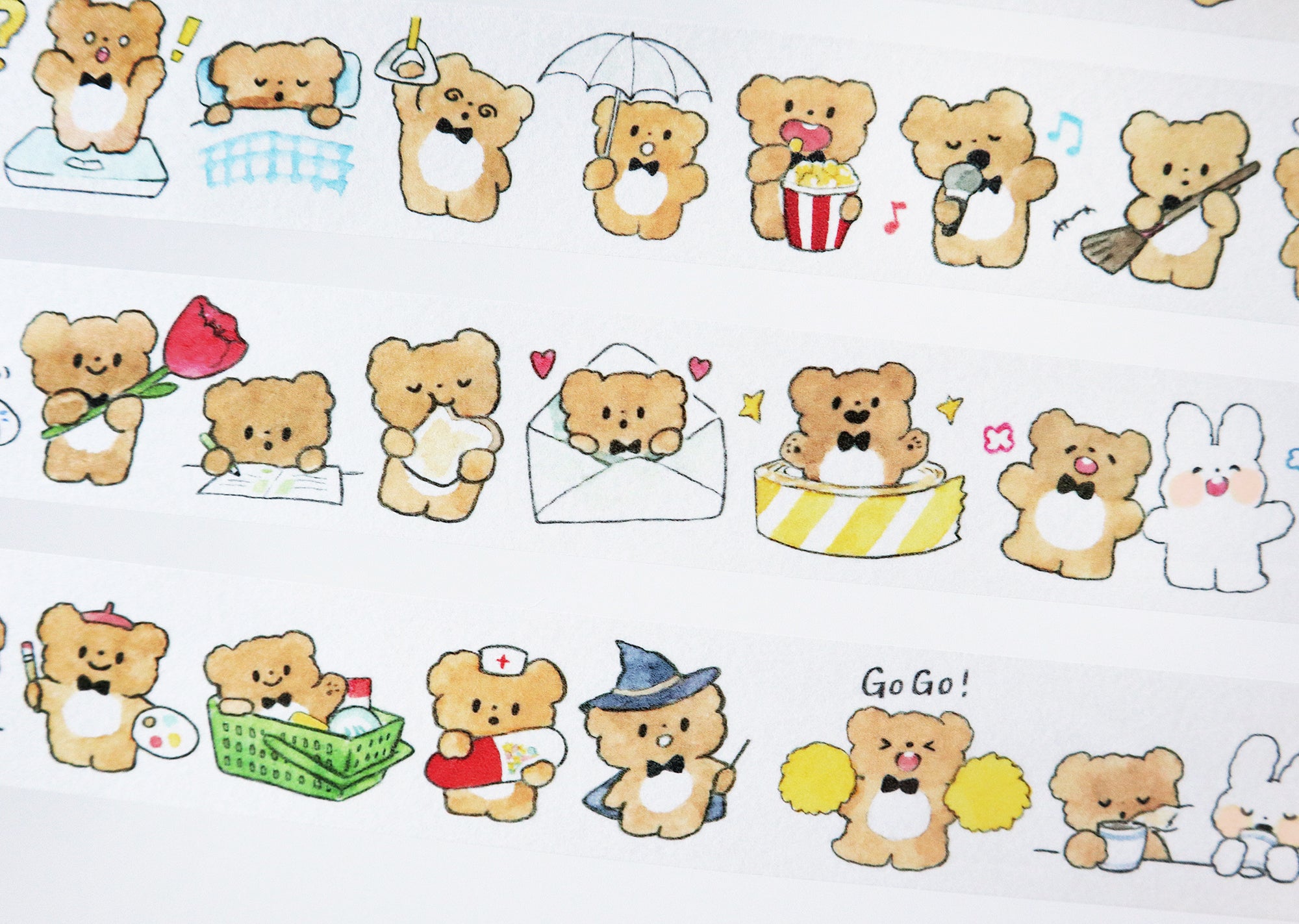 Molinta Washi Tape: Bear's Diary