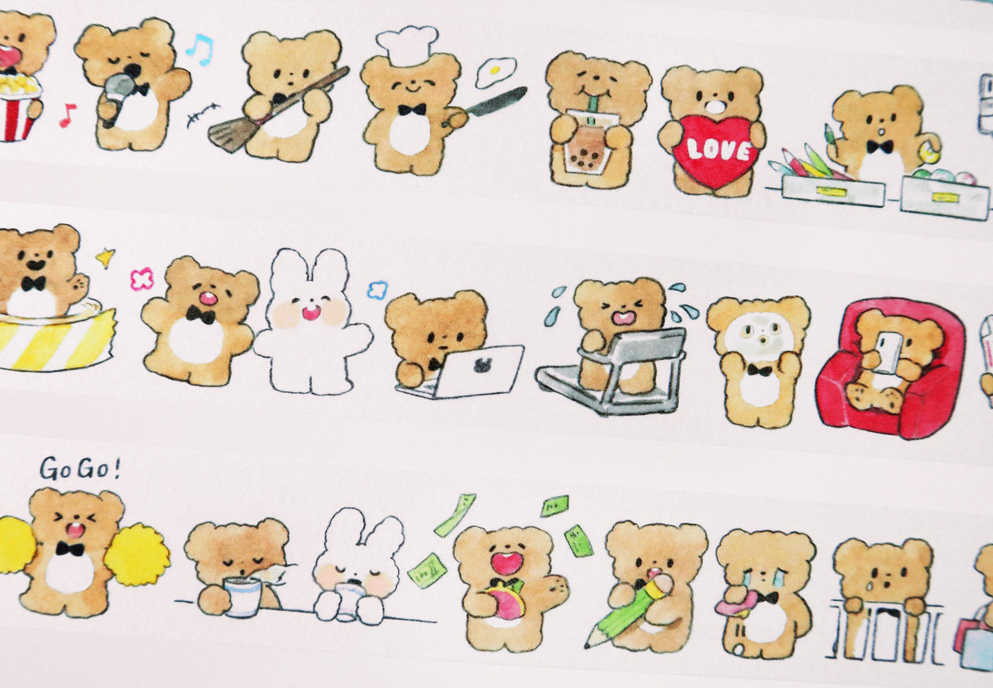 Molinta Washi Tape: Bear's Diary