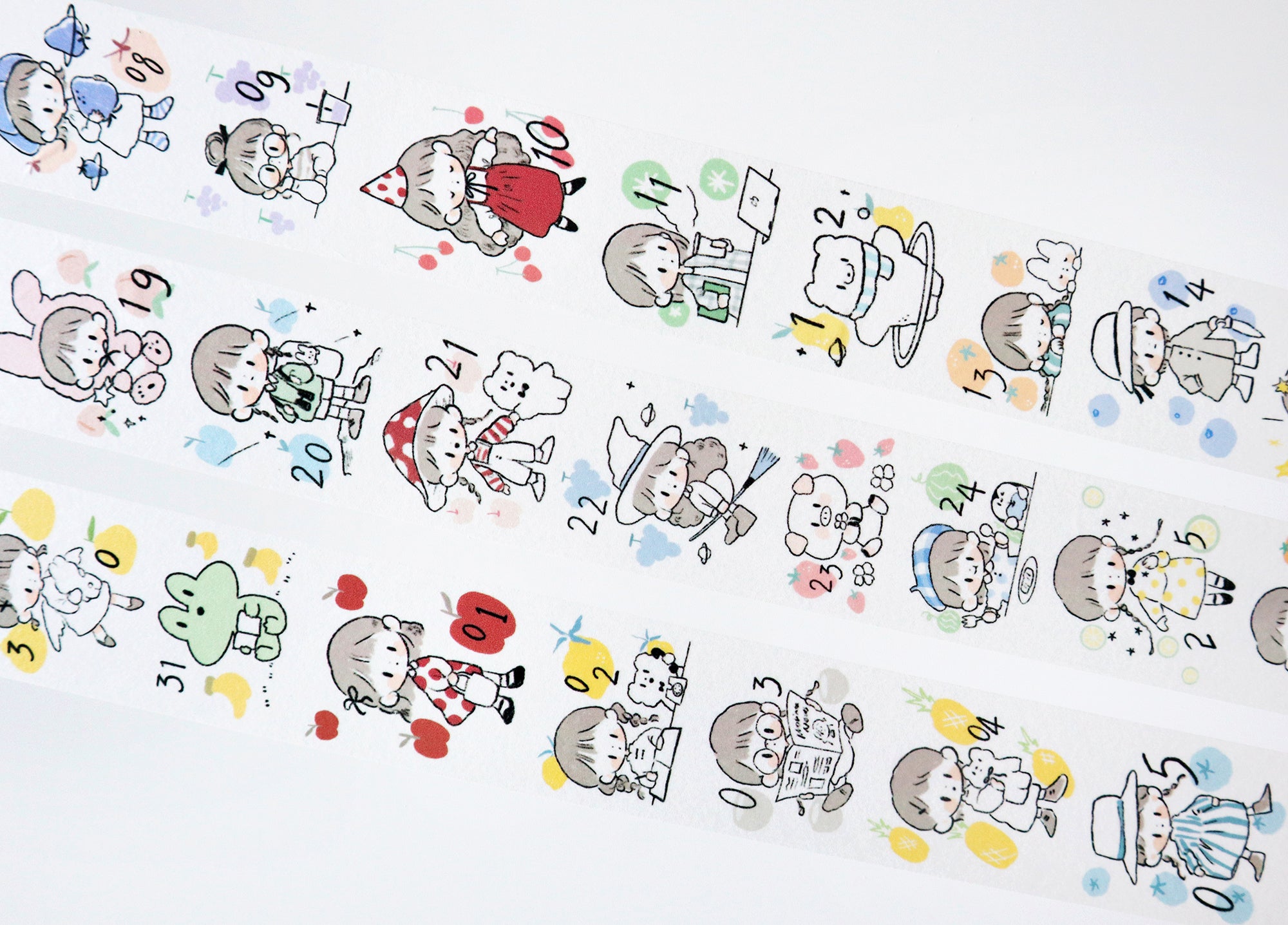 Molinta Washi Tape: Fruit Calendar