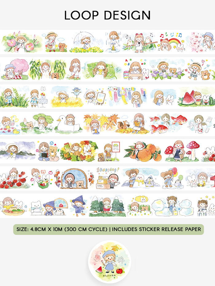 Molinta Washi Tape: Four Seasons