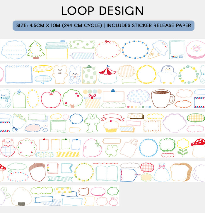 Molinta Washi Tape: Frame