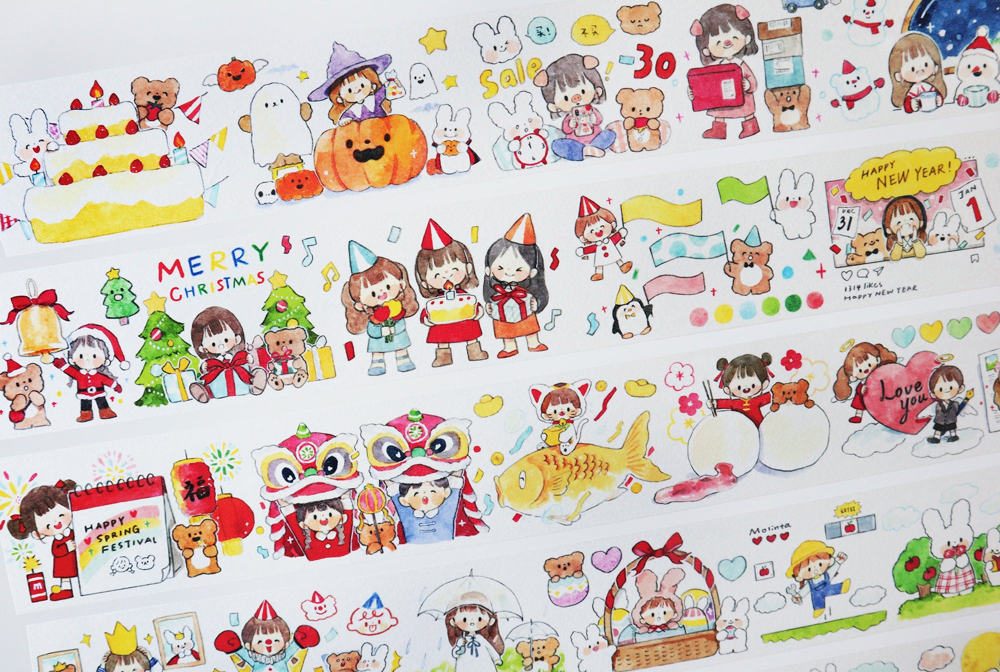 Molinta Washi Tape: Holiday