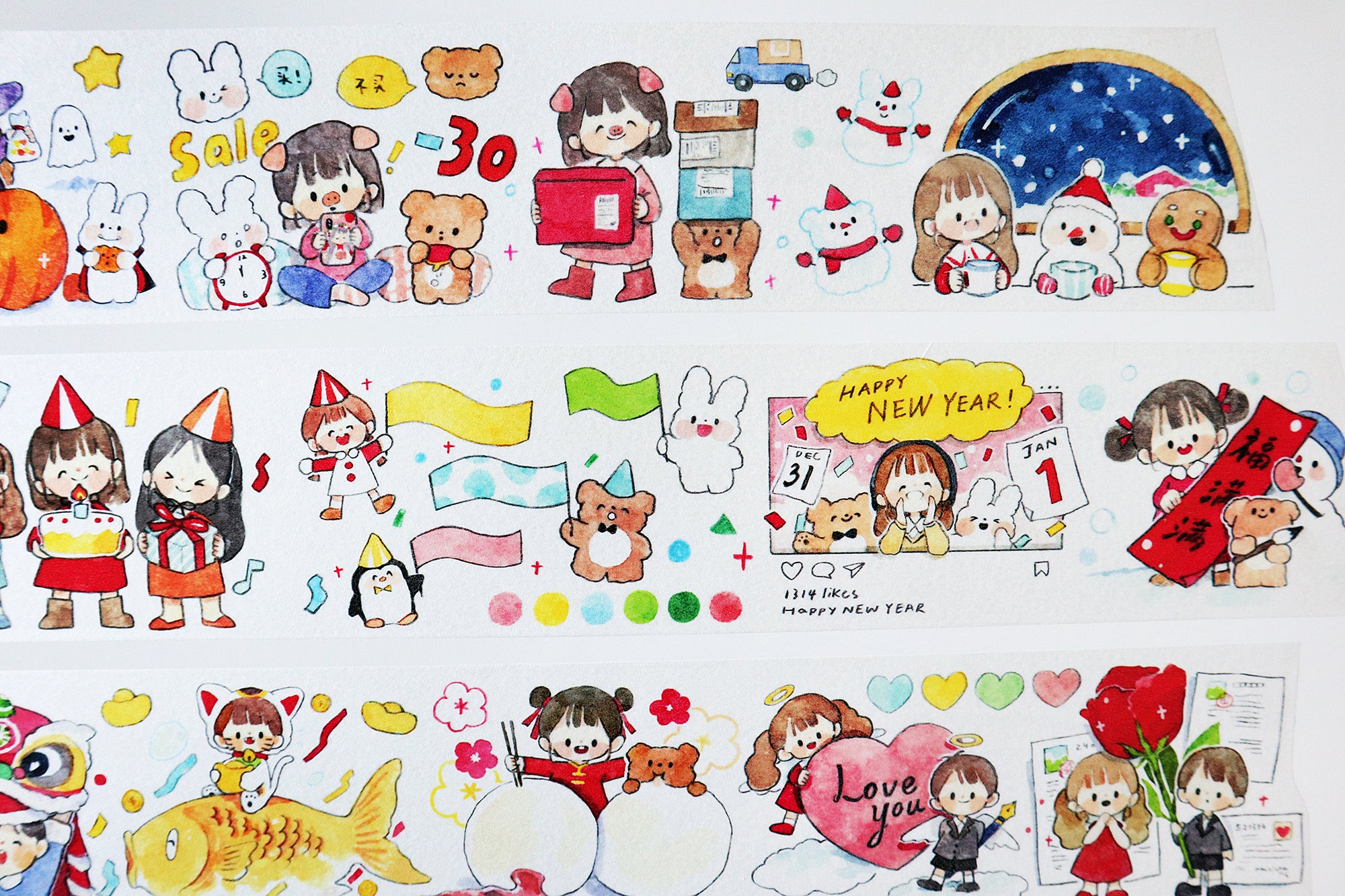 Molinta Washi Tape: Holiday