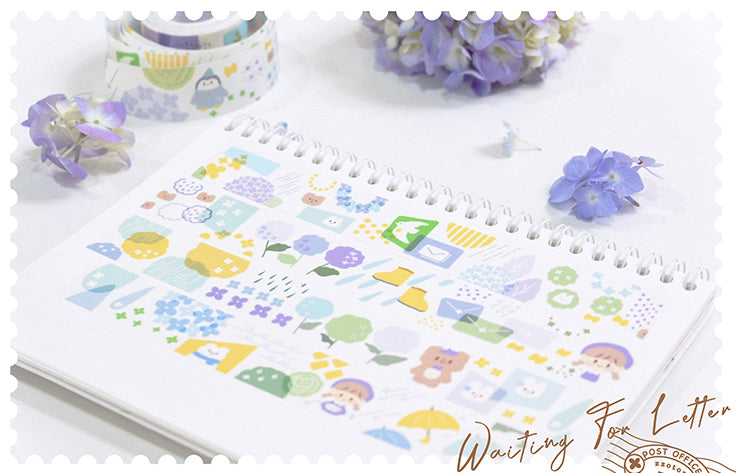 Molinta Washi Tape: Hydrangea Letter