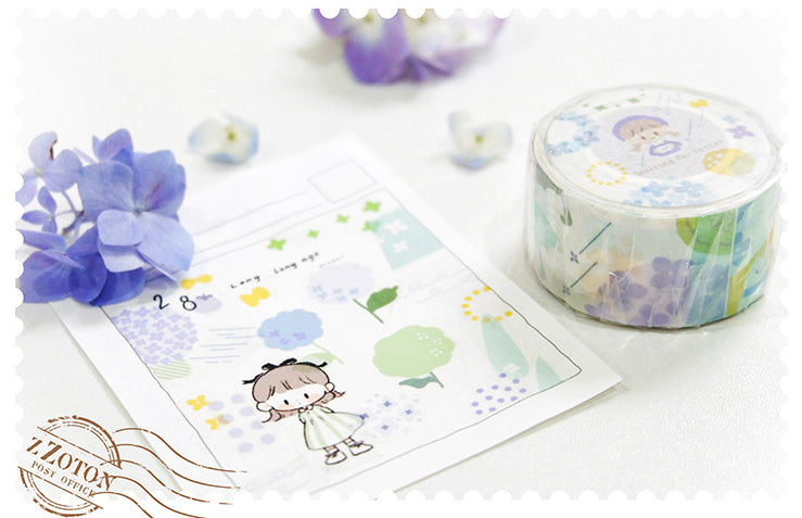 Molinta Washi Tape: Hydrangea Letter