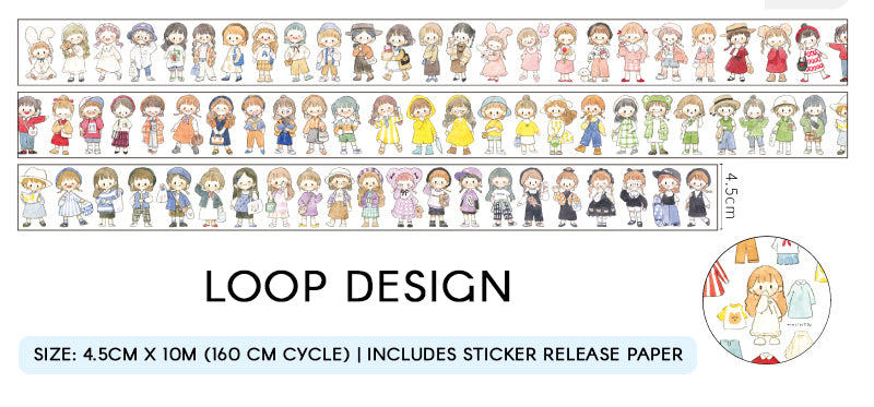 Molinta Washi Tape: Wardrobe