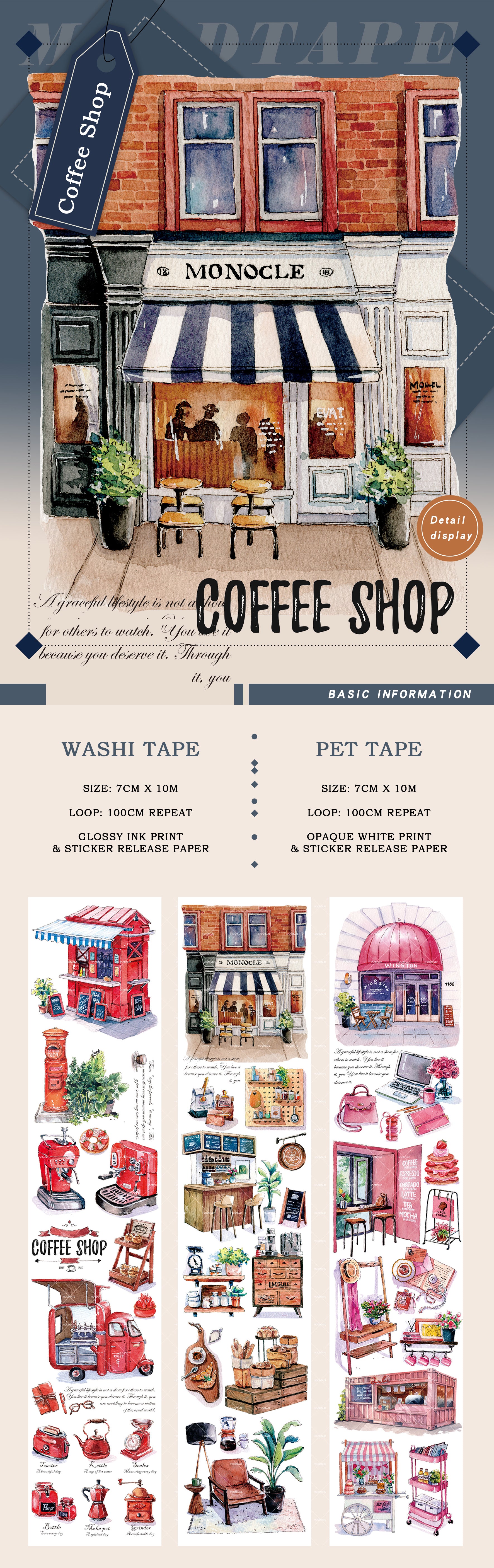 Moodtape: Coffee Shop Masking Tape
