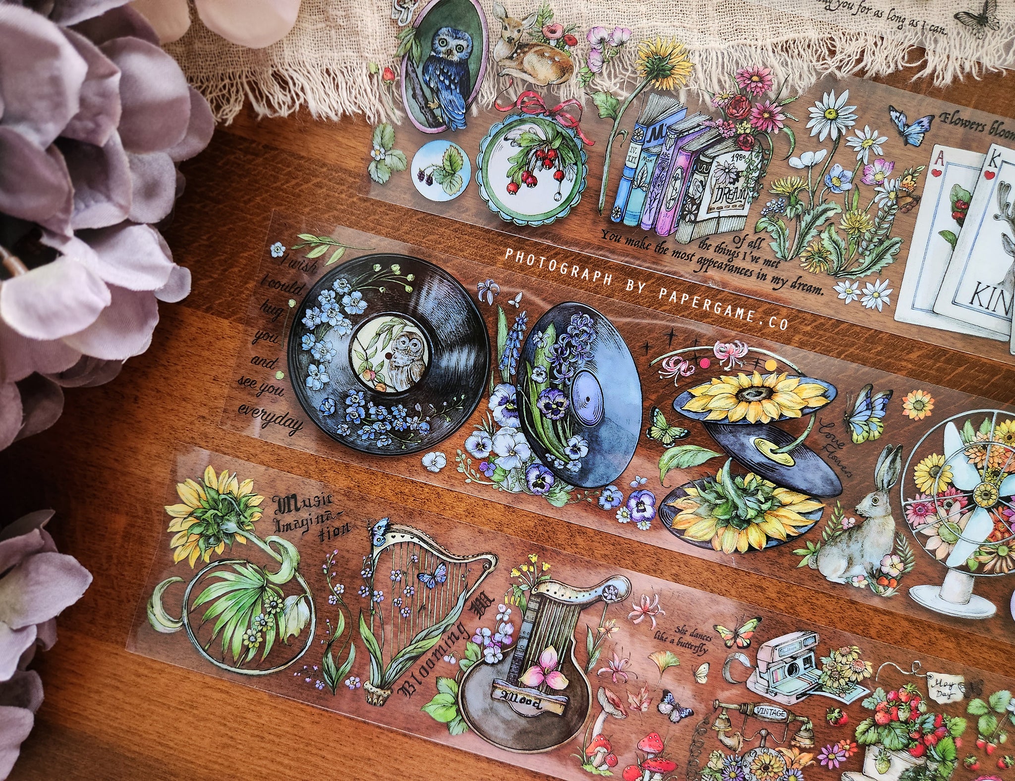 Moodtape: Flowers and Music Masking Tape