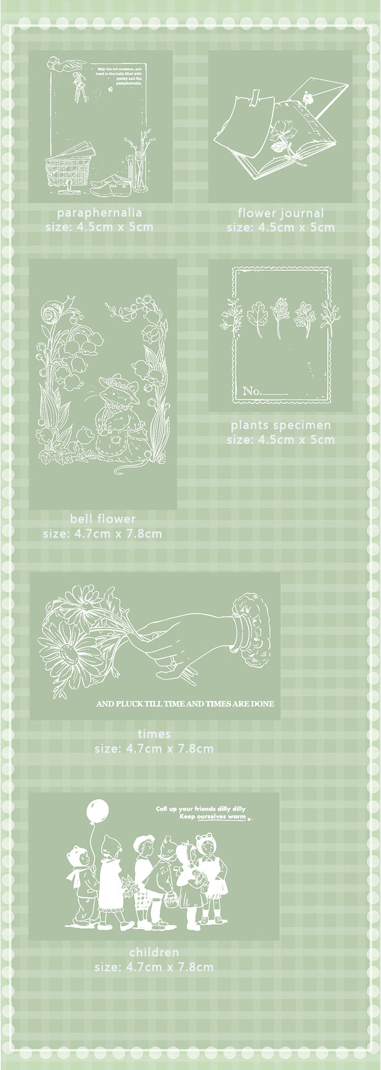 Little Cottage Series Wooden Stamps