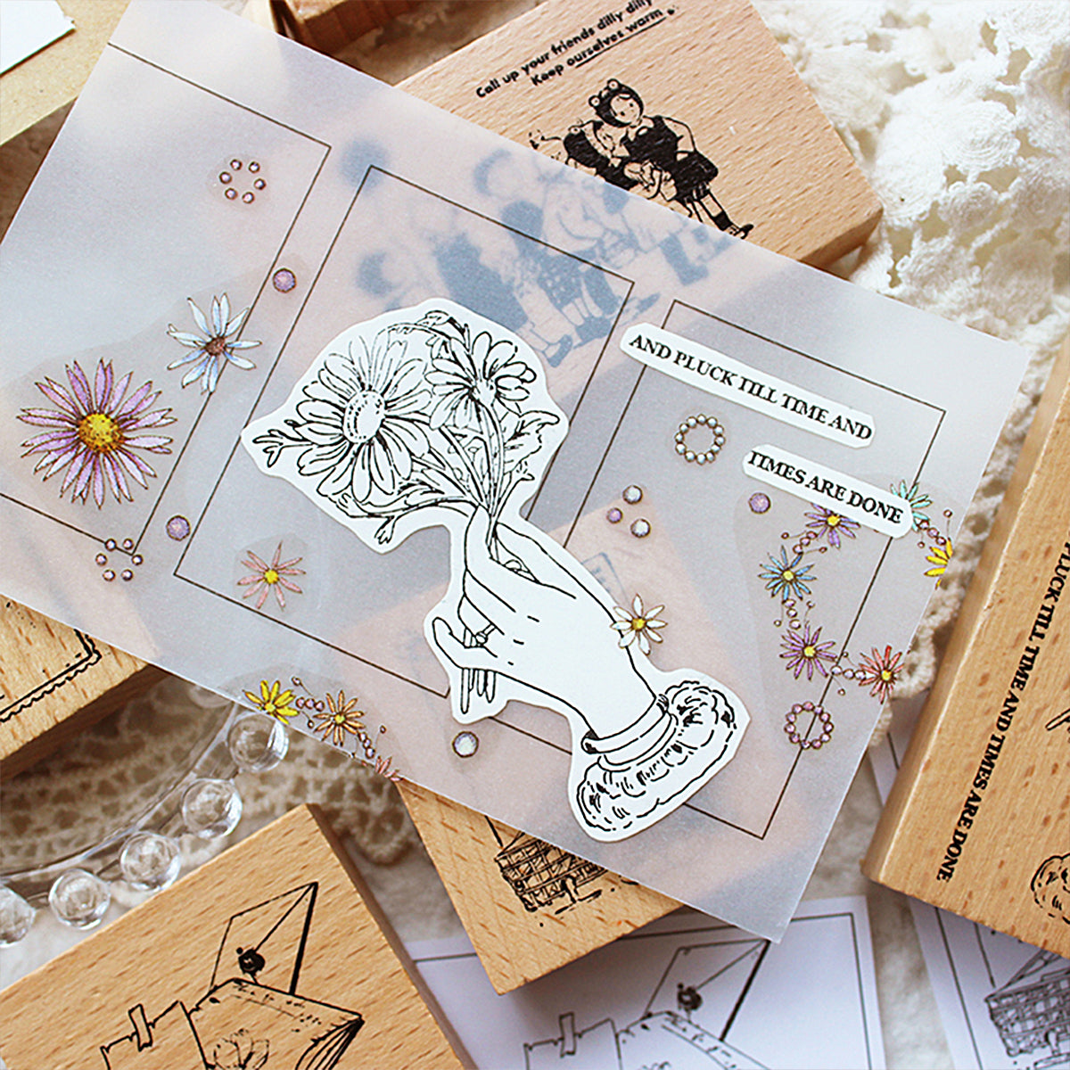 Little Cottage Series Wooden Stamps