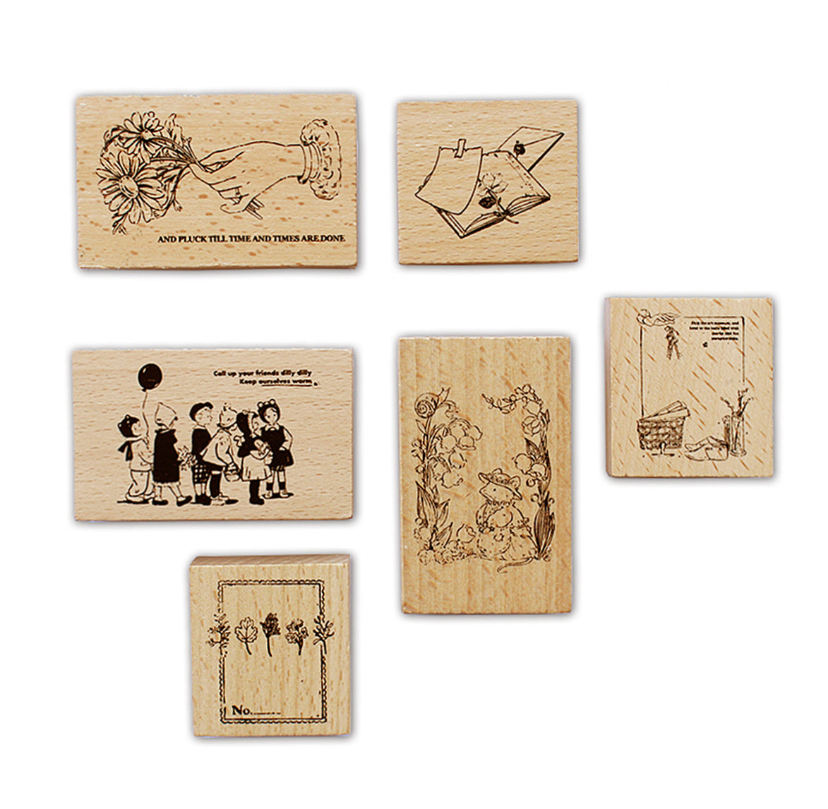 Little Cottage Series Wooden Stamps