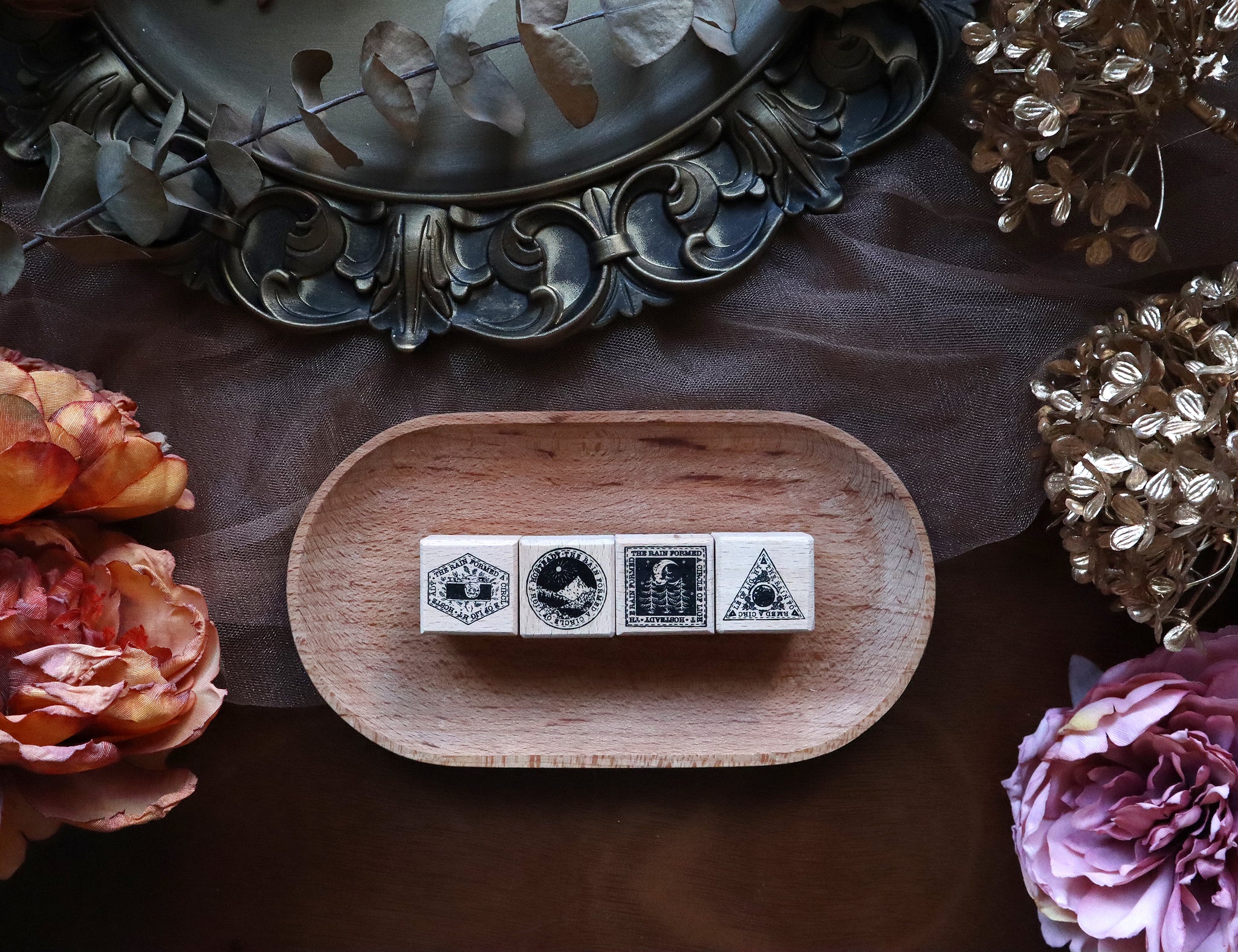 Scenery Postage Stamps Wood Mounted Stamps