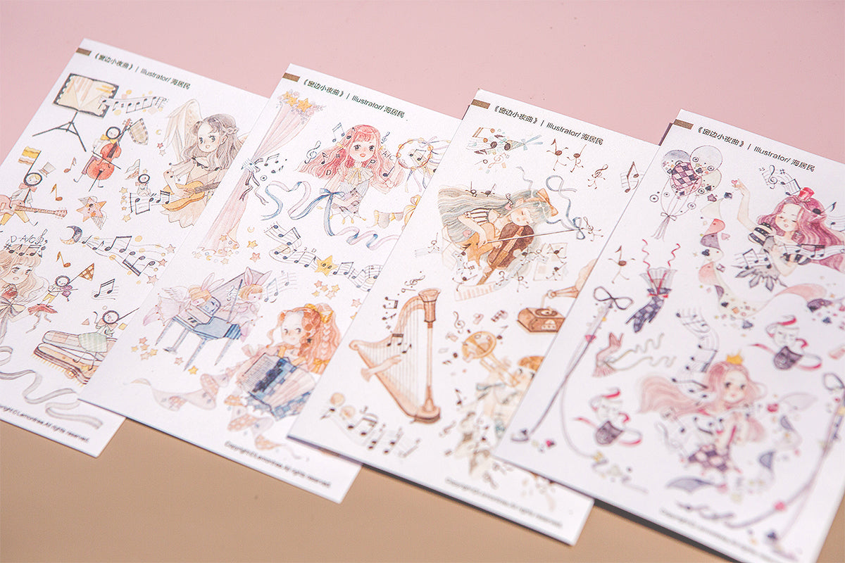Lemontree Product: Moonlight Symnphony Stickers Sheet