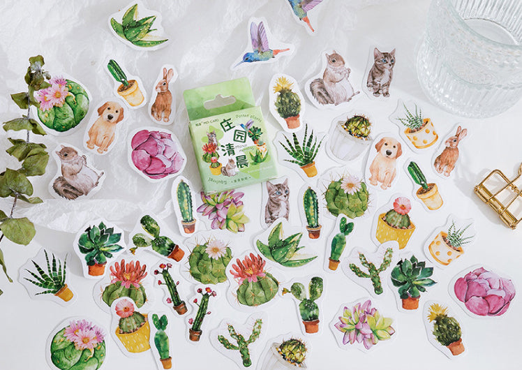 Morning on the Farmstead Box Sticker Set