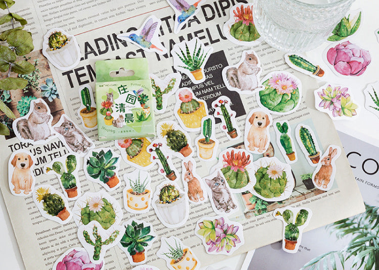 Morning on the Farmstead Box Sticker Set
