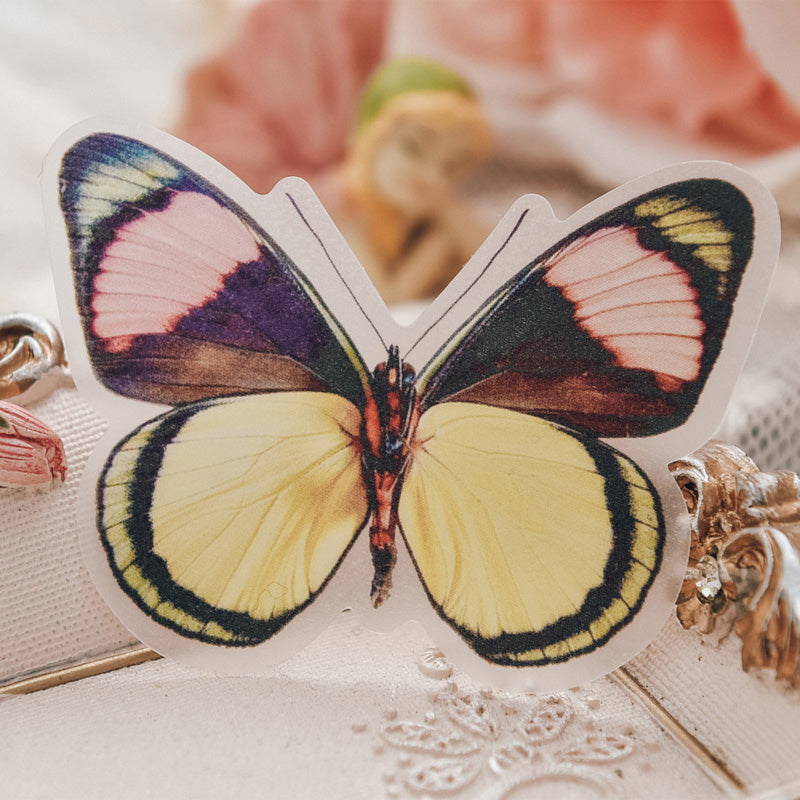 Moths and Butterflies Translucent Stickers Pack