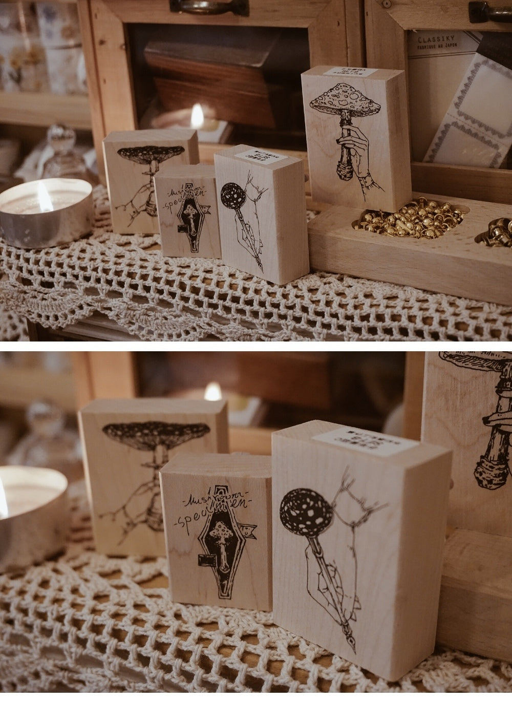 Benchu Studio: Mushroom Collector Stamps (Set B)