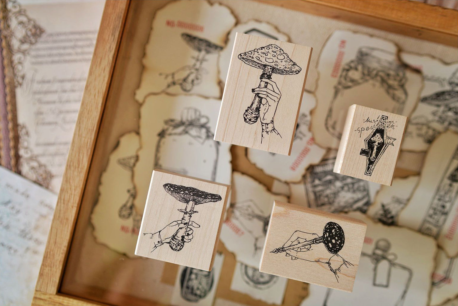 Benchu Studio: Mushroom Collector Stamps (Set B)