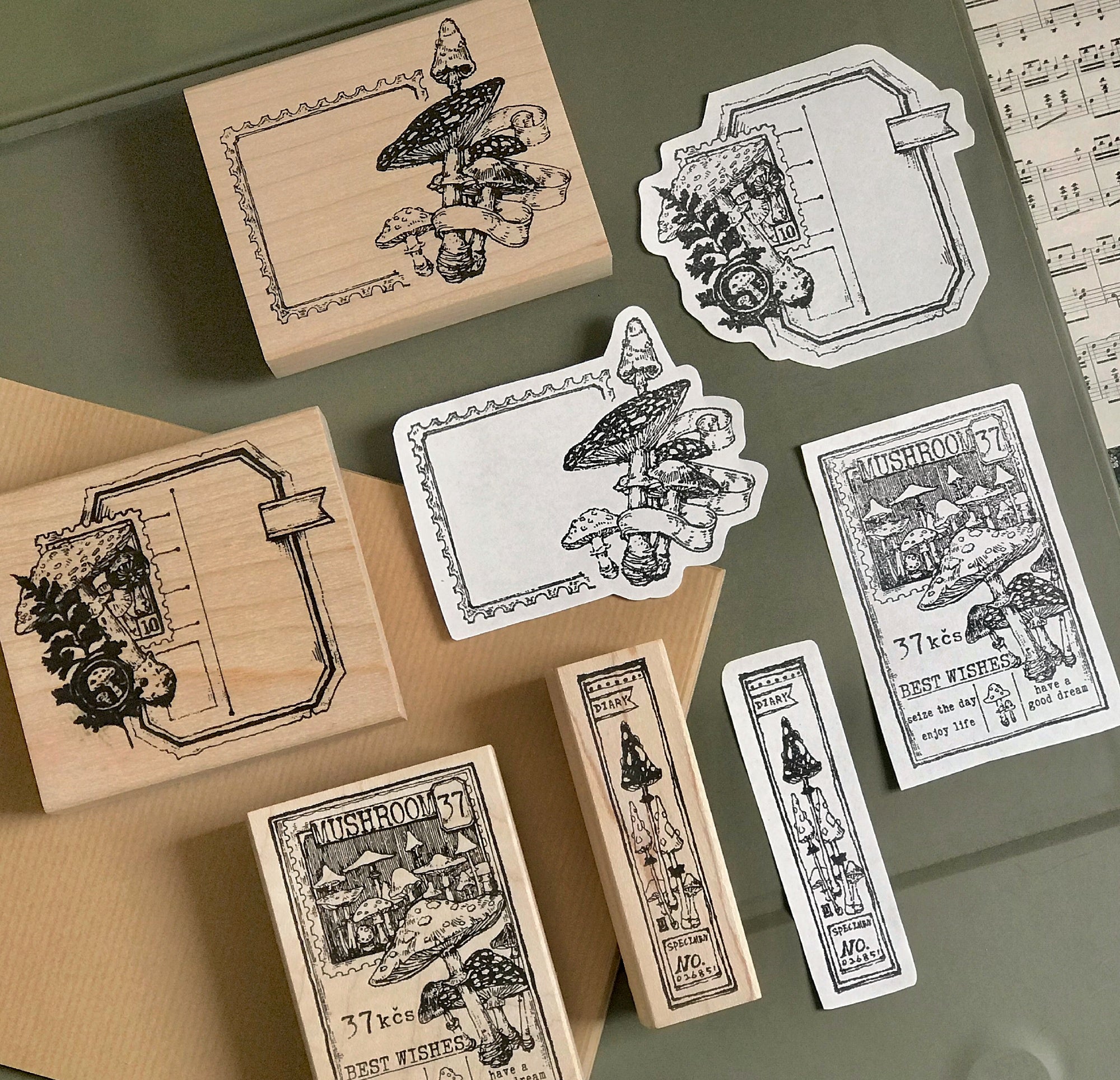 Benchu Studio: Mushroom Collector Stamps (Set C)