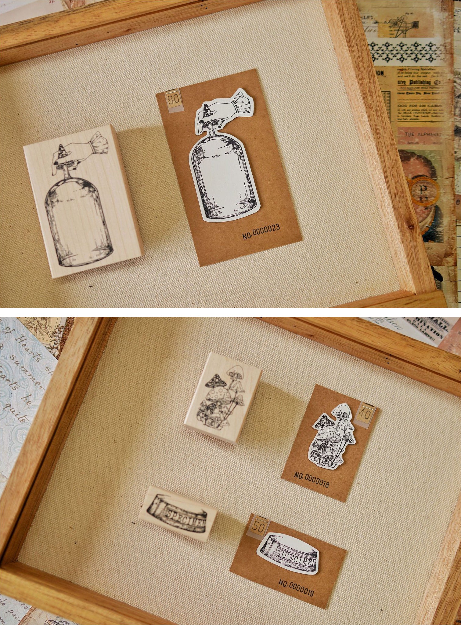 Benchu Studio: Mushroom Collector Stamps (Set E)