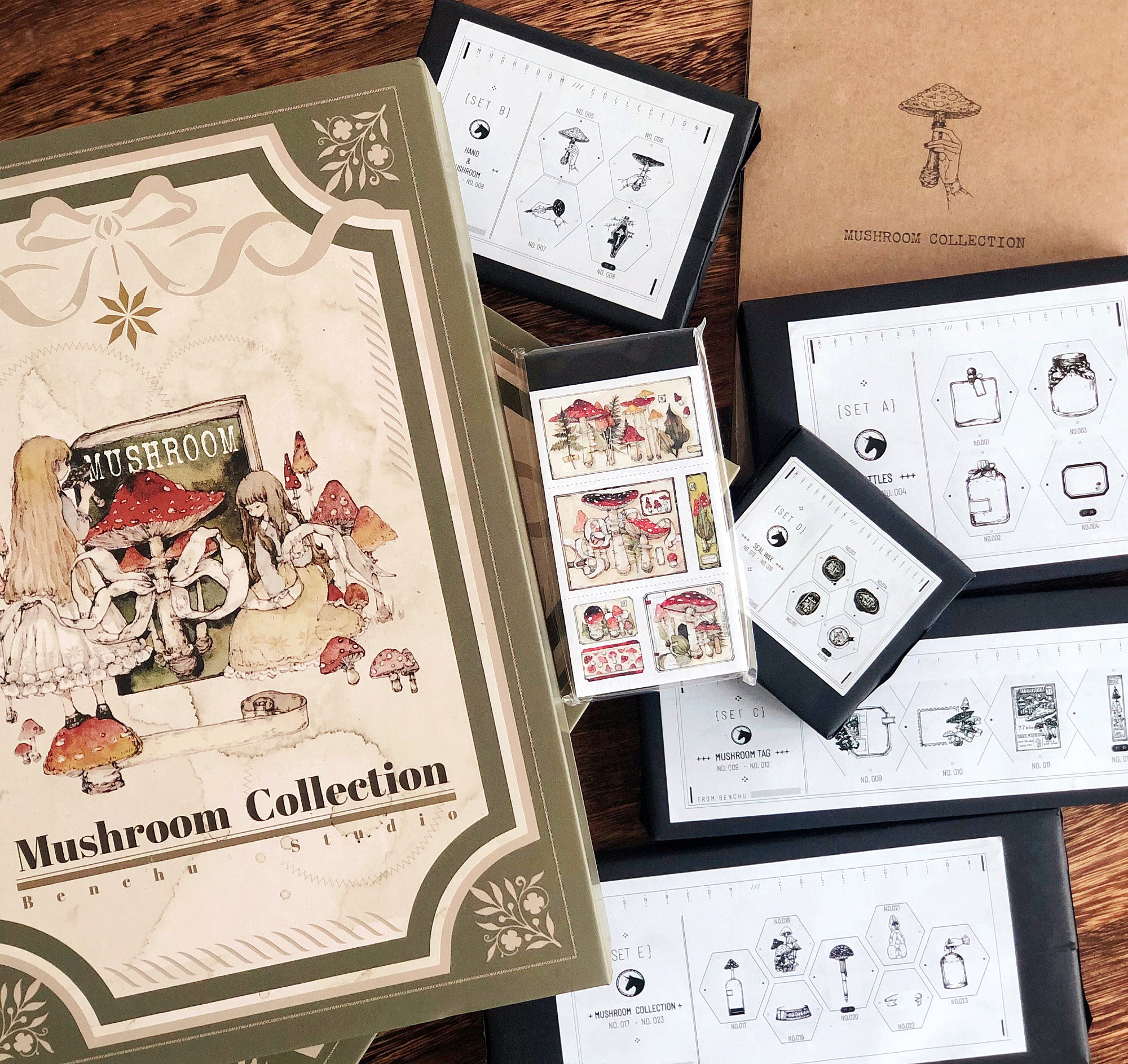 Benchu Studio: Mushroom Collector Stamps Complete Box Set