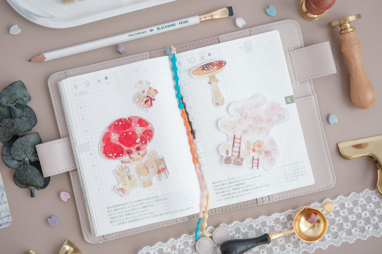 Mushroom Fairy House Stickers Pack