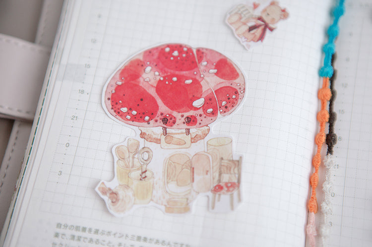 Mushroom Fairy House Stickers Pack