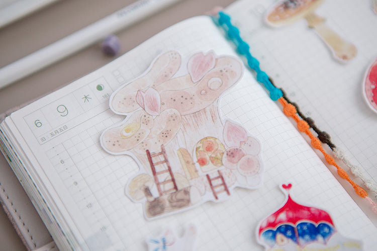 Mushroom Fairy House Stickers Pack