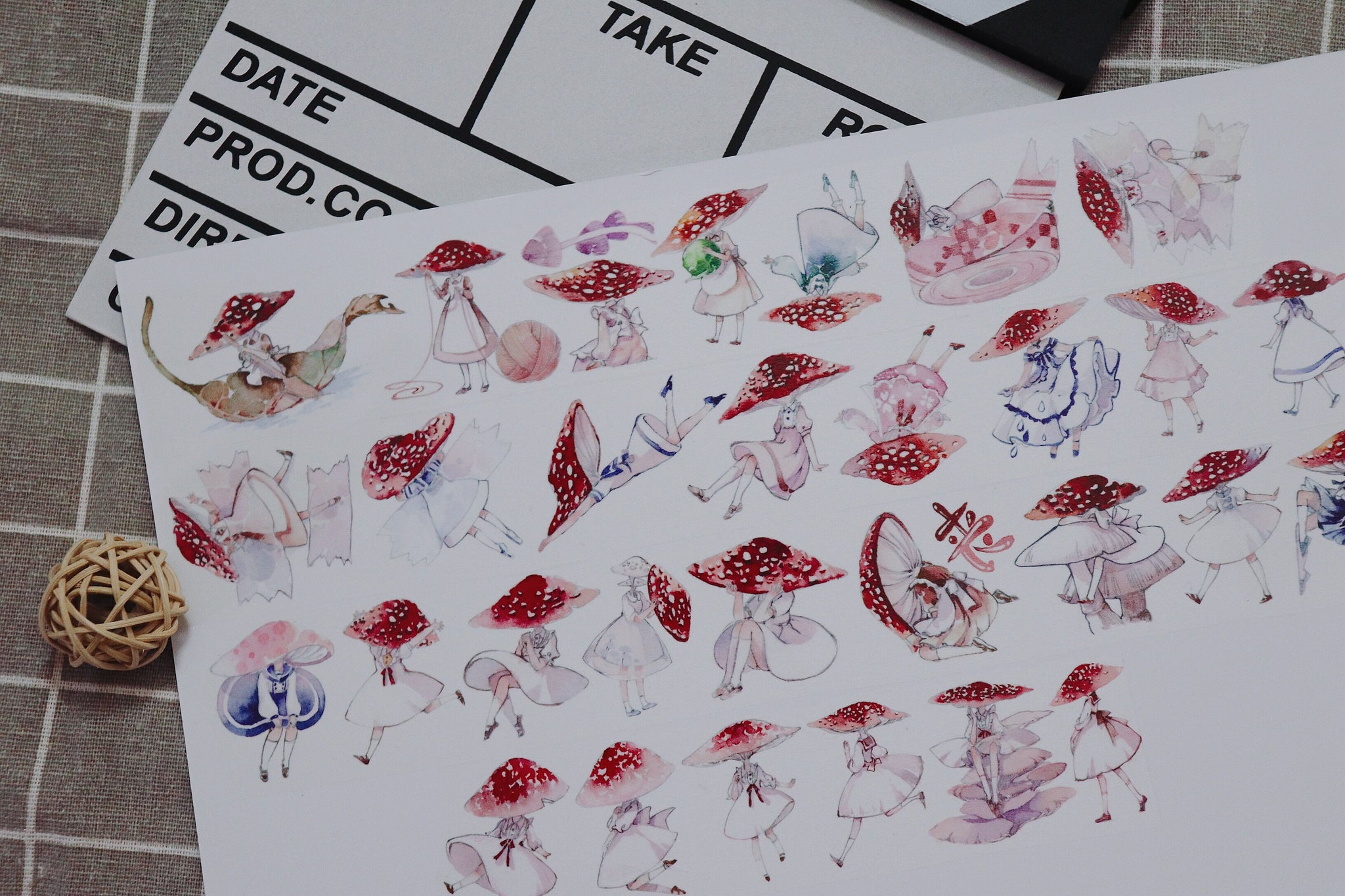 Mirage Museum Masking Tape: Mushroom Girls 1