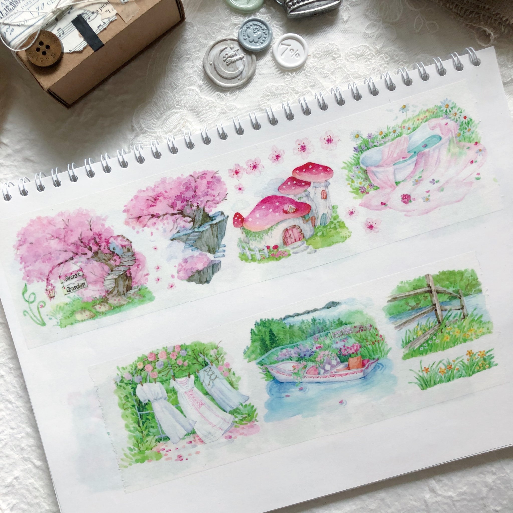 Mushroom Wonderland Masking Tape