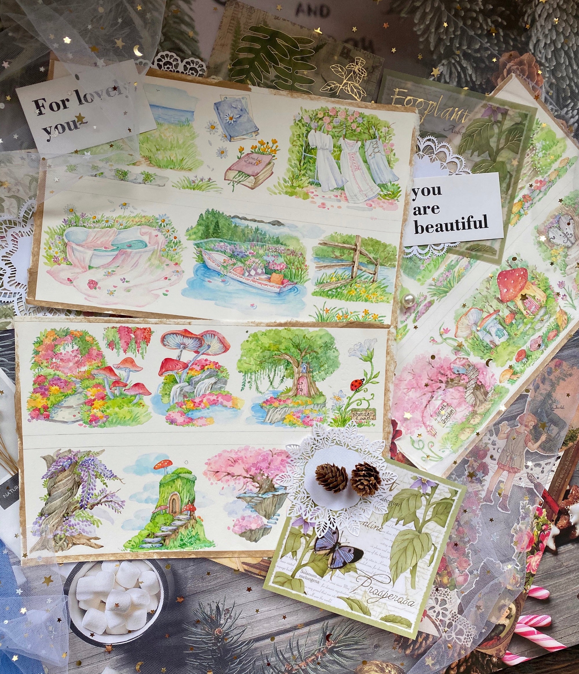 Mushroom Wonderland Masking Tape