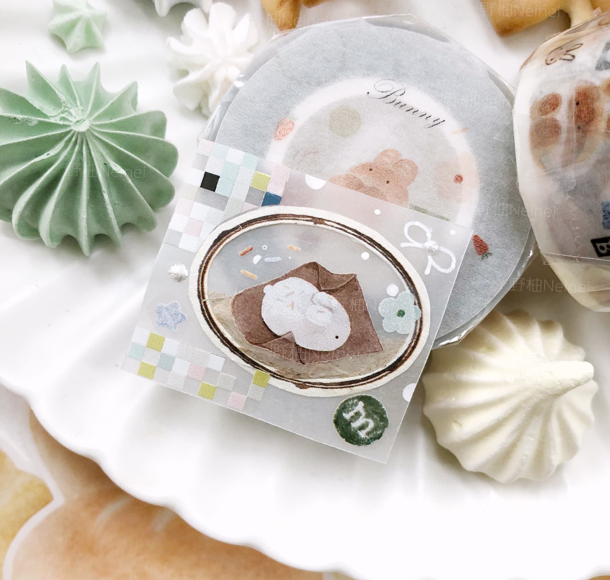 Neinei Illustration Masking Tape: Bunny Loaf
