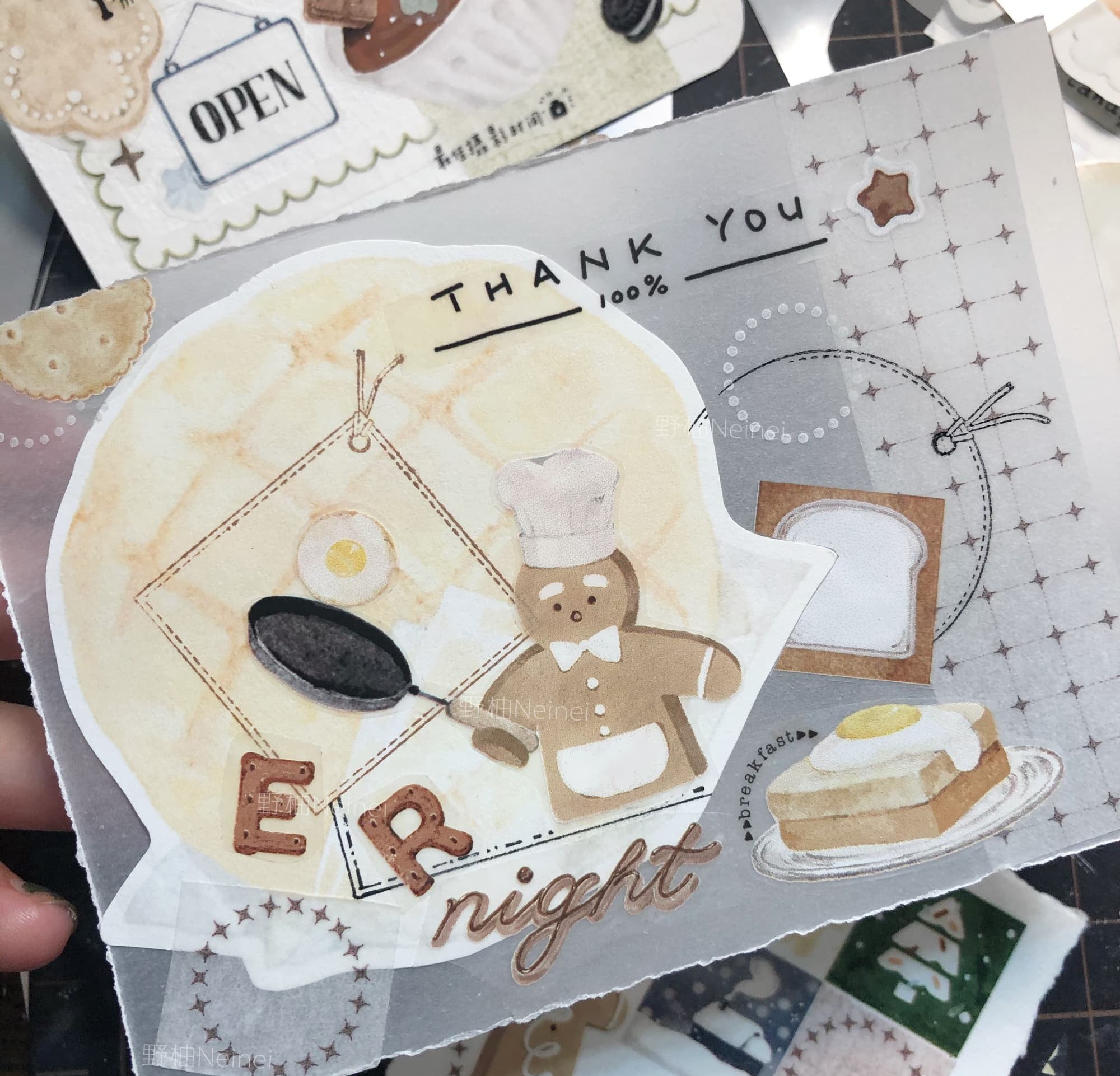 Neinei Illustration Masking Tape: Gingerbread Man