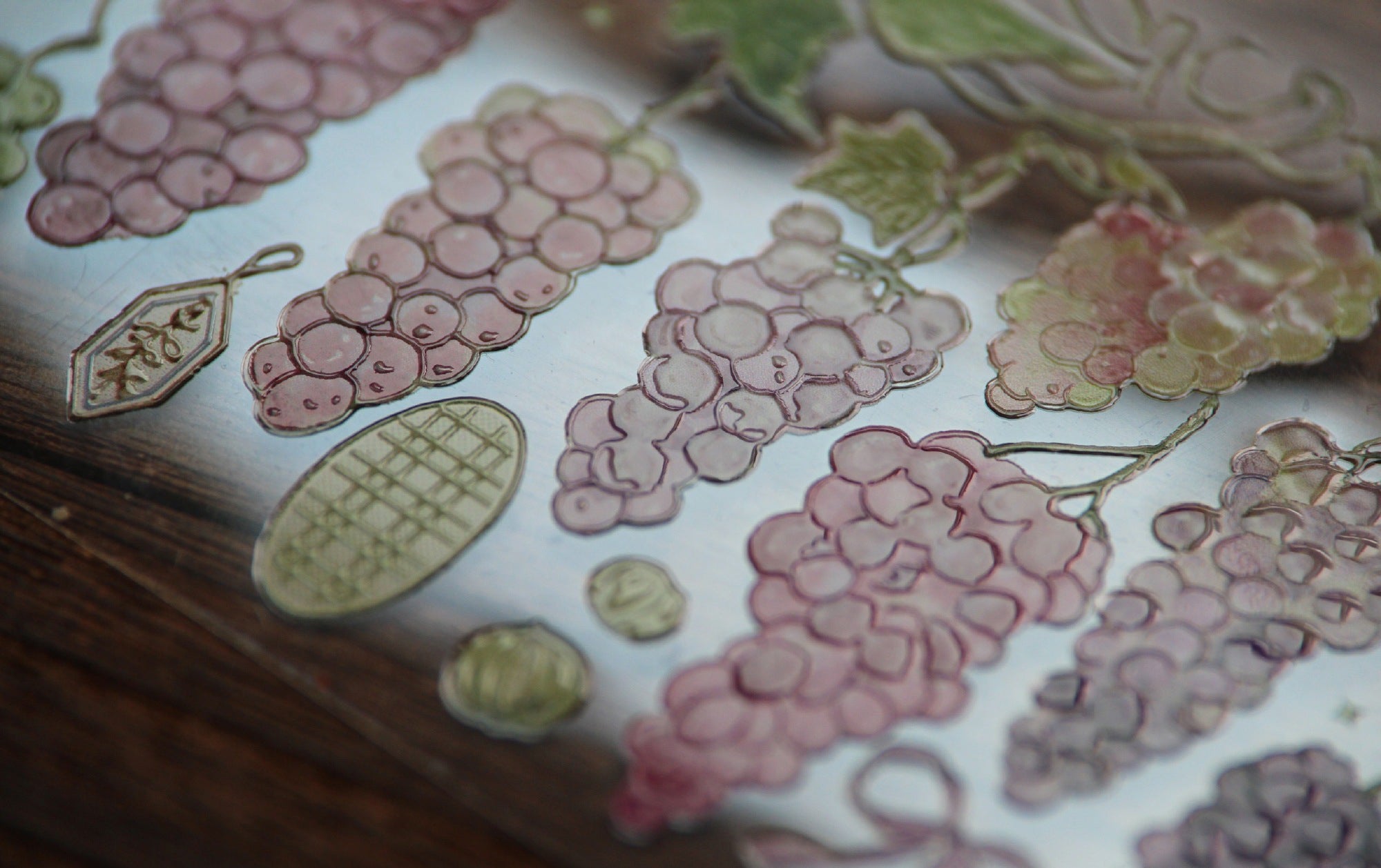 Neinei Illustration Tape Sample: Grapes