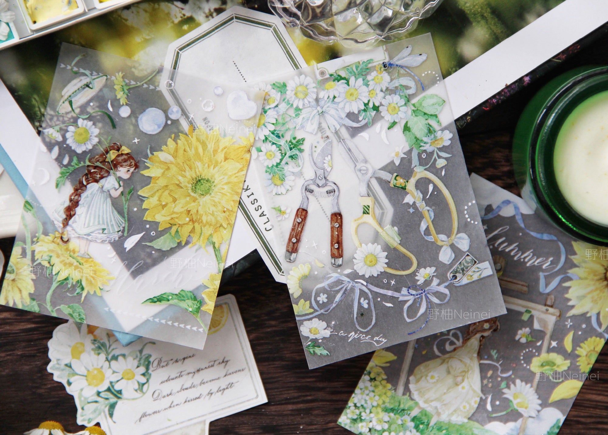 Neinei Illustration Masking Tape: Sunkissed Tangerines