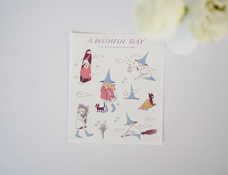 Nekocha Sticker Sheet: A Wishful Day