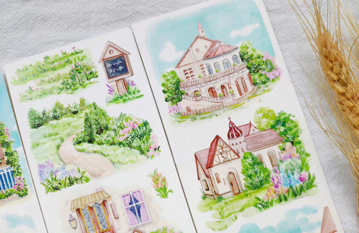 New Studio Washi Tape: Village Buildings