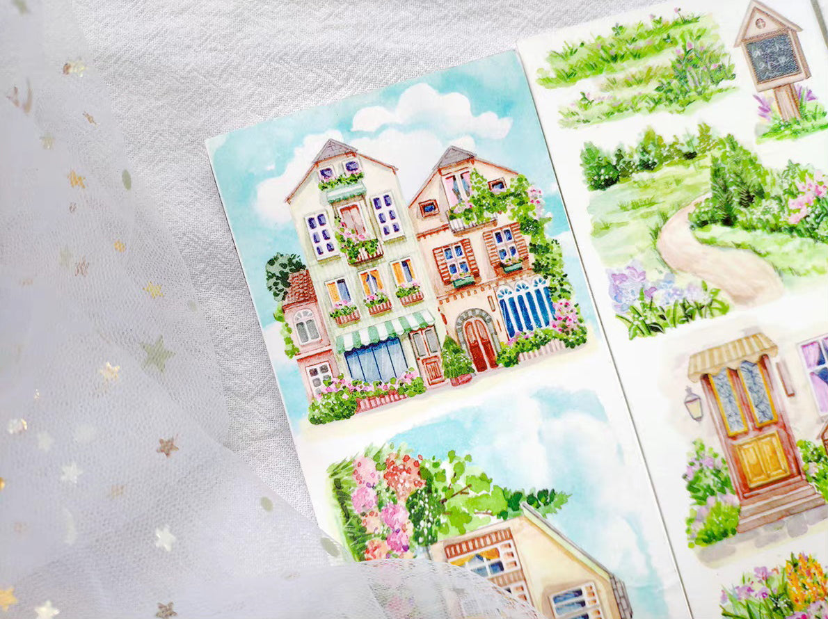 New Studio Washi Tape: Village Buildings