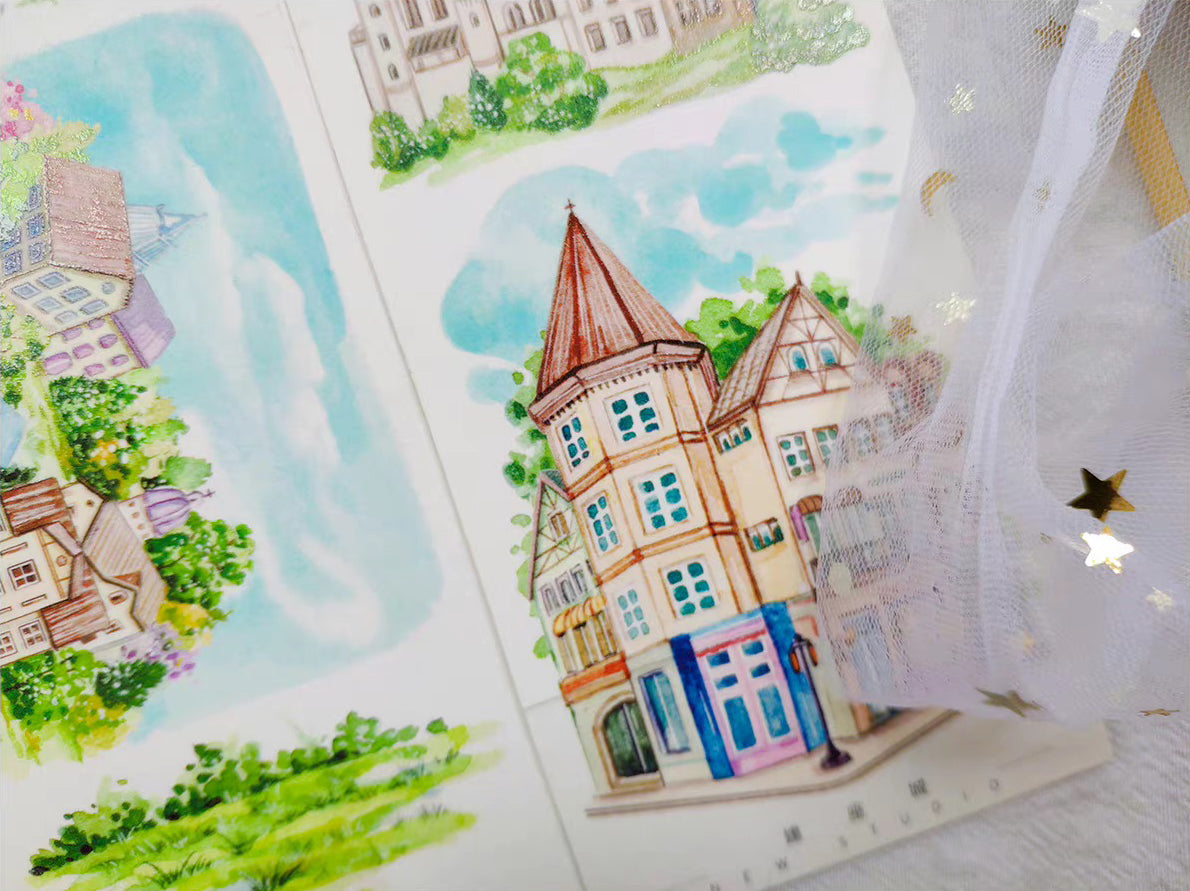 New Studio Washi Tape: Village Buildings