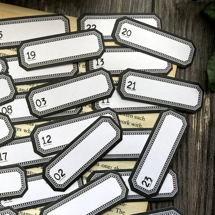 Vintage Calendar Label Stickers