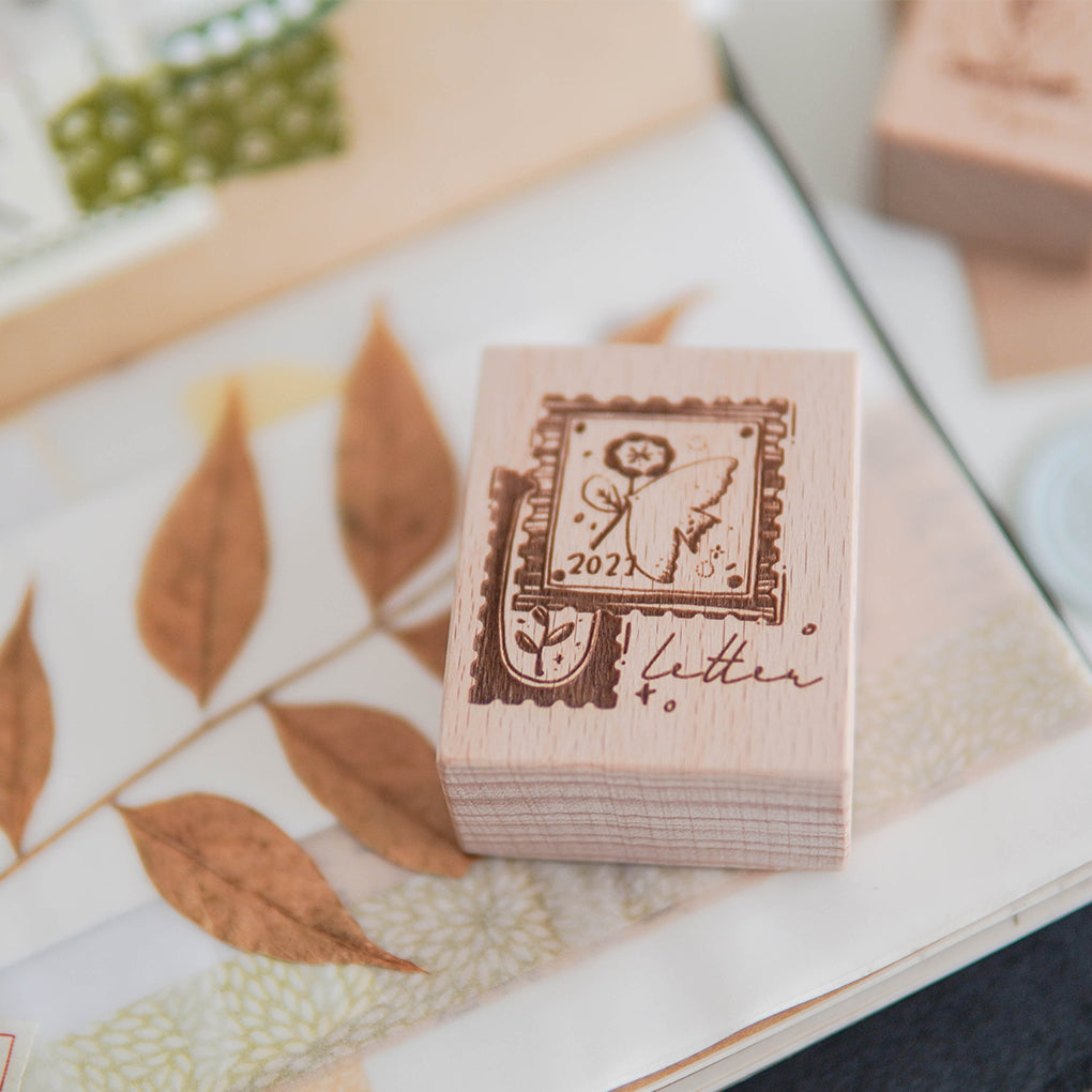 Orange Studio Rubber Stamp: Spring Letter