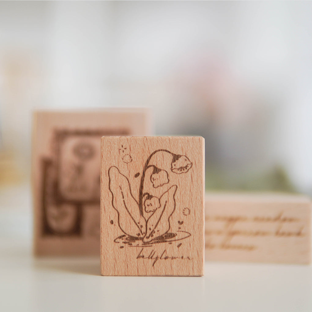 Orange Studio Rubber Stamp: Spring Letter
