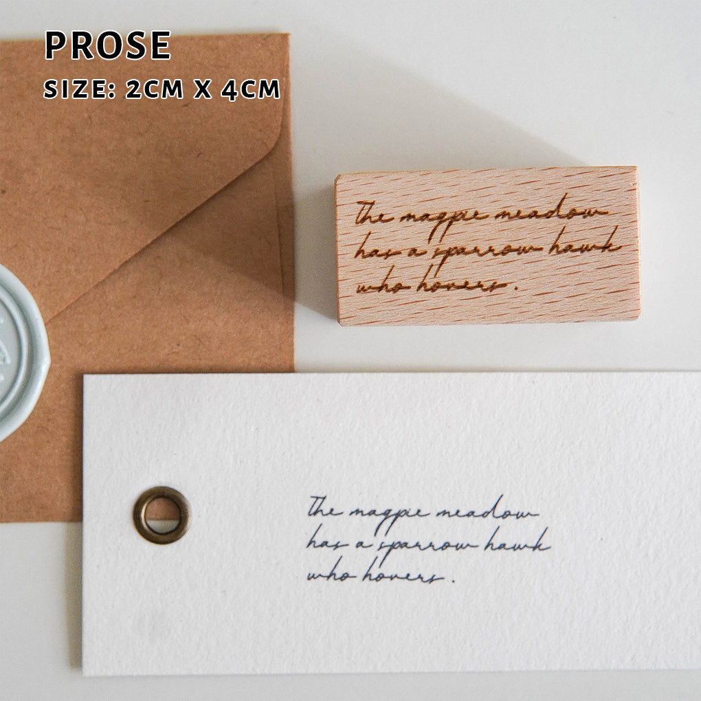 Orange Studio Rubber Stamp: Spring Letter