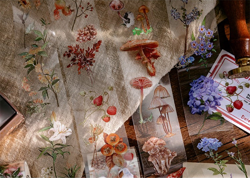 Floral and Botanical Clear Tape