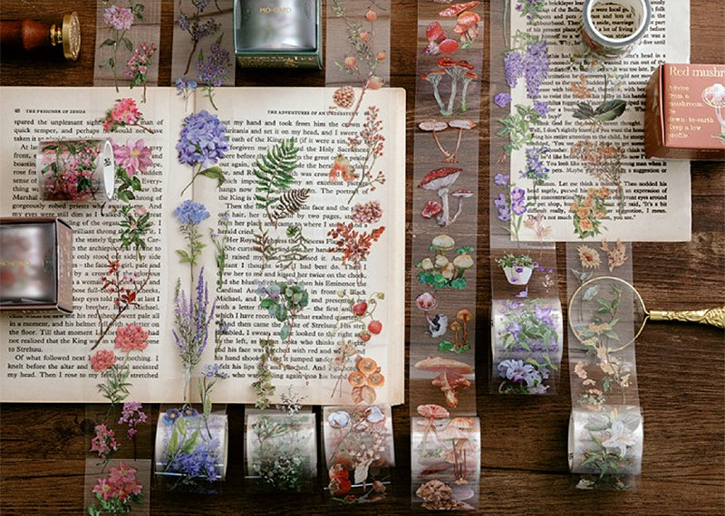 Floral and Botanical Clear Tape