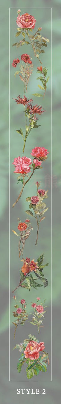 Floral and Botanical Clear Tape