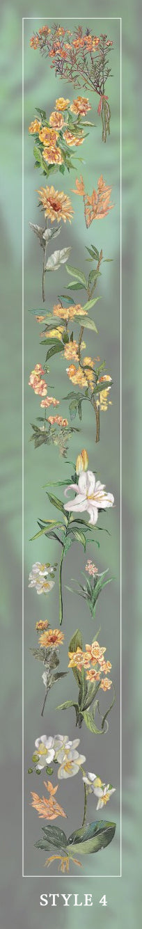 Floral and Botanical Clear Tape